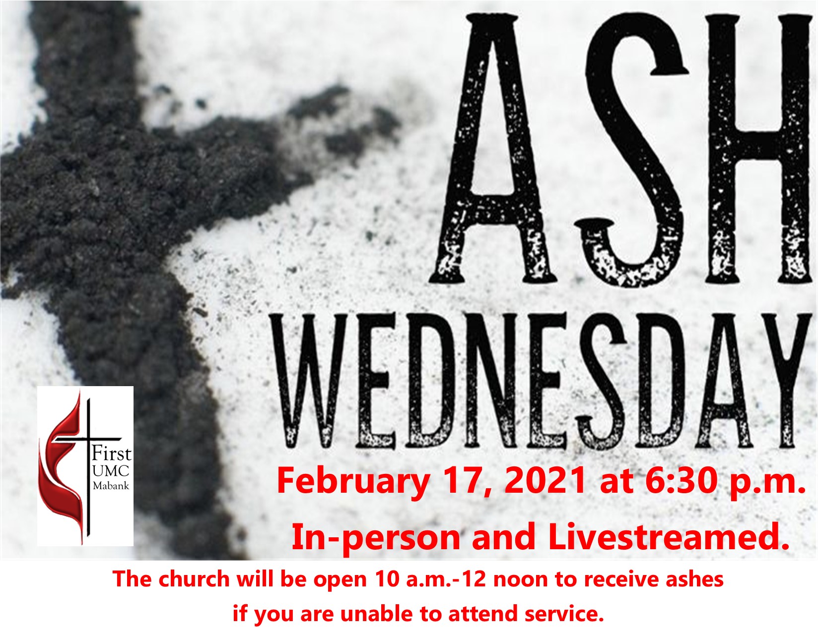 Ash Wednesday 02172021 First United Methodist Church Mabank